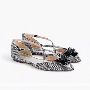 ⭐️ J. Crew Sadie Cross Strap Pointy Toe Flat